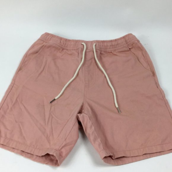 Forever 21 Men's Summertime Slim Fit Casual Pink Lace Up Beach Shorts Size S - Picture 2 of 8
